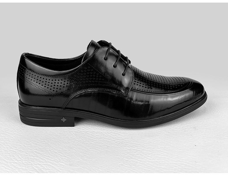 Scarpe derby da uomo Voyage Formal, estive, traspiranti, in rete, da ufficio, in vera pelle, primo strato, in pelle bovina_voghion.com