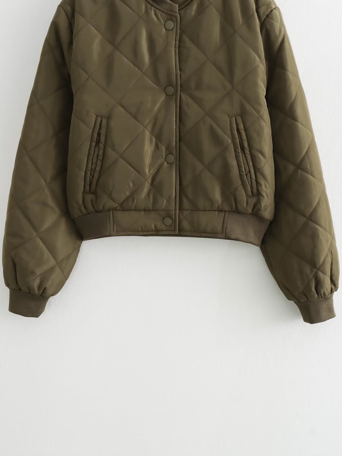 ChicShe Cross-Border European American Spring And Autumn Women's New Comfortable Casual Short Cotton Bomber Jacket Coat_voghion.com