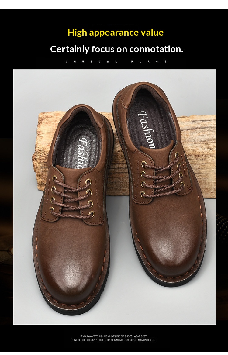 Voyage Cross-Border Genuine Big Stitching Leather Wide Round Toe Retro Color-Washed Work Martin Breathable Casual Men's Shoes_voghion.com