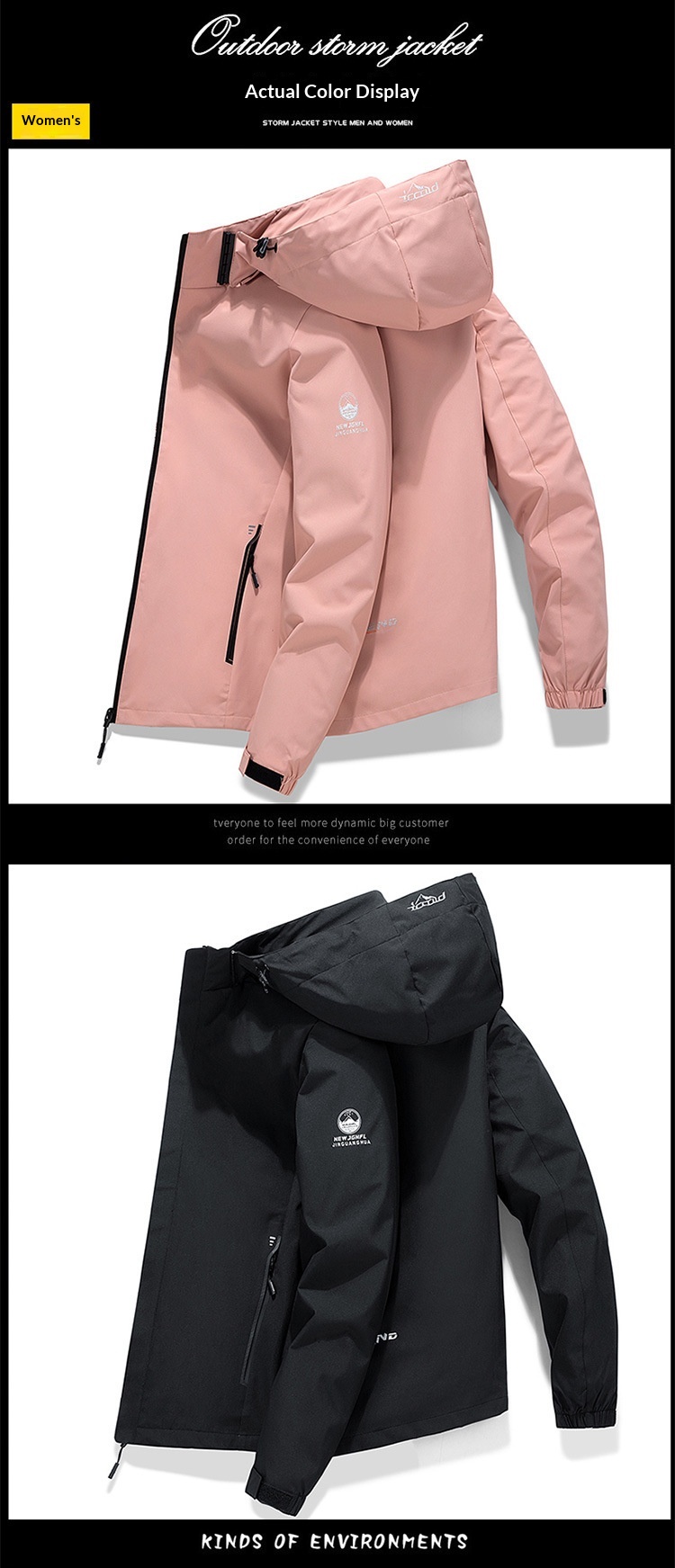 boy Boy 2025 New Main Promotion Detachable Hood Men's Windbreaker Casual Windproof Jacket For Young And Middle-aged Men_voghion.com