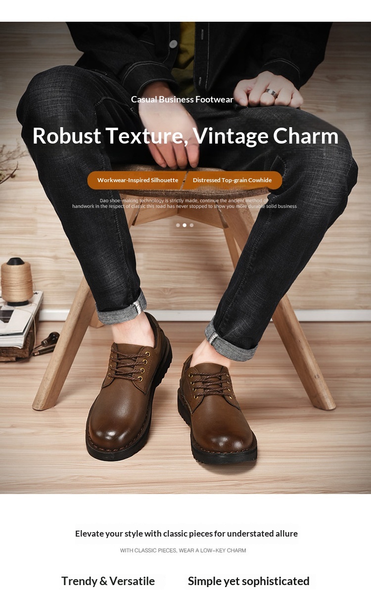 Voyage Cross-Border Genuine Big Stitching Leather Wide Round Toe Retro Color-Washed Work Martin Breathable Casual Men's Shoes_voghion.com