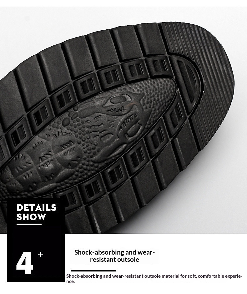 Glide Business Leather Soft Sole Lightweight Office Commute Comfortable Inner Lining Convenient Slip-On Wholesale Men's Shoes_voghion.com