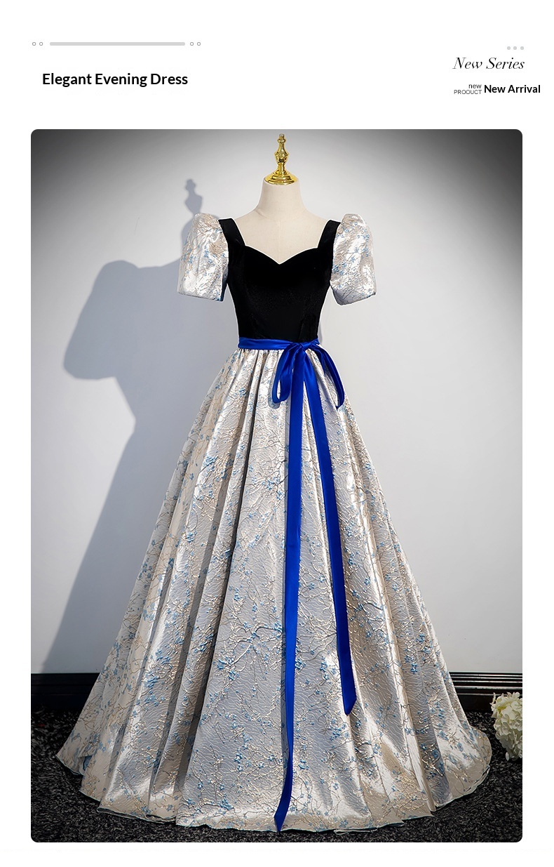 ChicShe Evening Elegant Performance Costume Student Vocal Exam High-end Stage Bel Canto Solo Puffy Dress Banquet Host_voghion.com