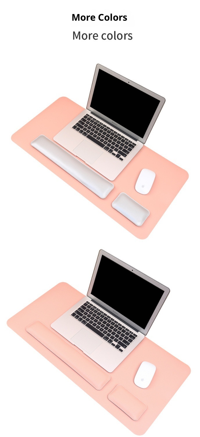 NeoGear NeoGear NeoGear Mouse per computer in pelle bifacciale Tastiera in memory foam per giochi da ufficio Poggiapolsi per mani_voghion.com