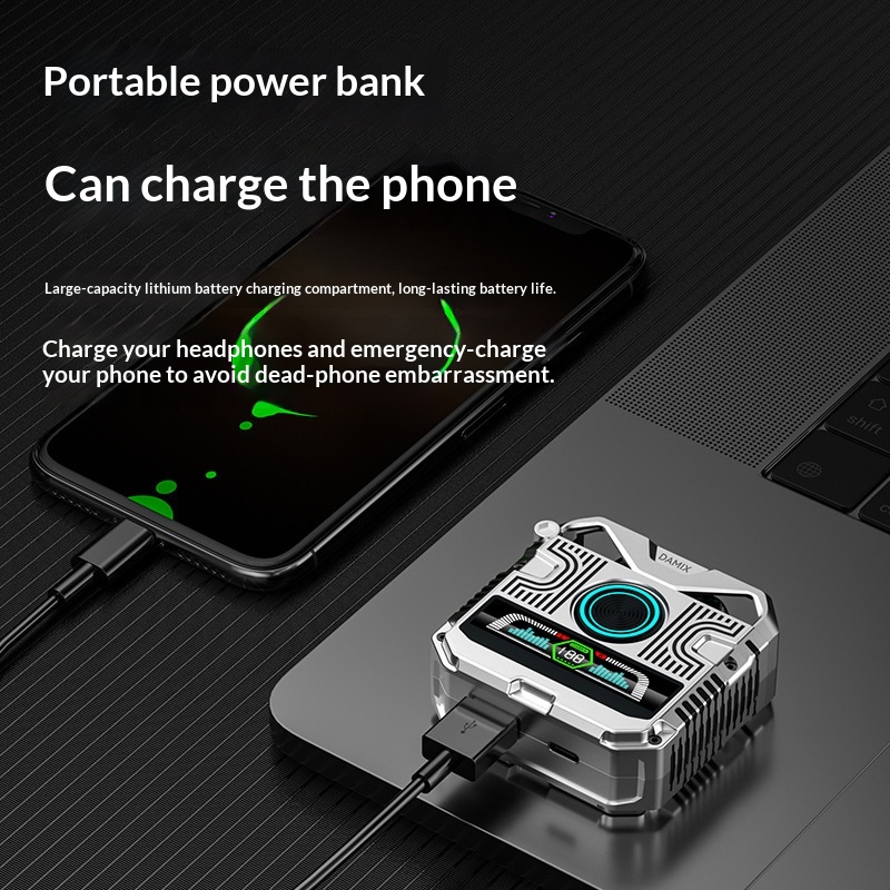 NeoGear NeoGear Vente en gros transfrontalière GQ-11 Modèle privé Mécanique Sans fil Intelligent Écran numérique Couleur Écouteurs intra-auriculaires TWS_voghion.com