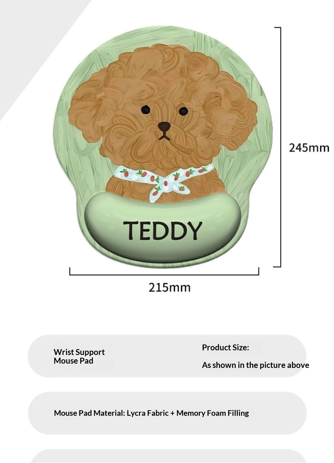 NeoGear NeoGear NeoGear NeoGear Tapis de souris repose-poignet en forme de chiot mignon pour femmes, antidérapant, pour ordinateur portable de bureau, design élégant, ultra doux_voghion.com