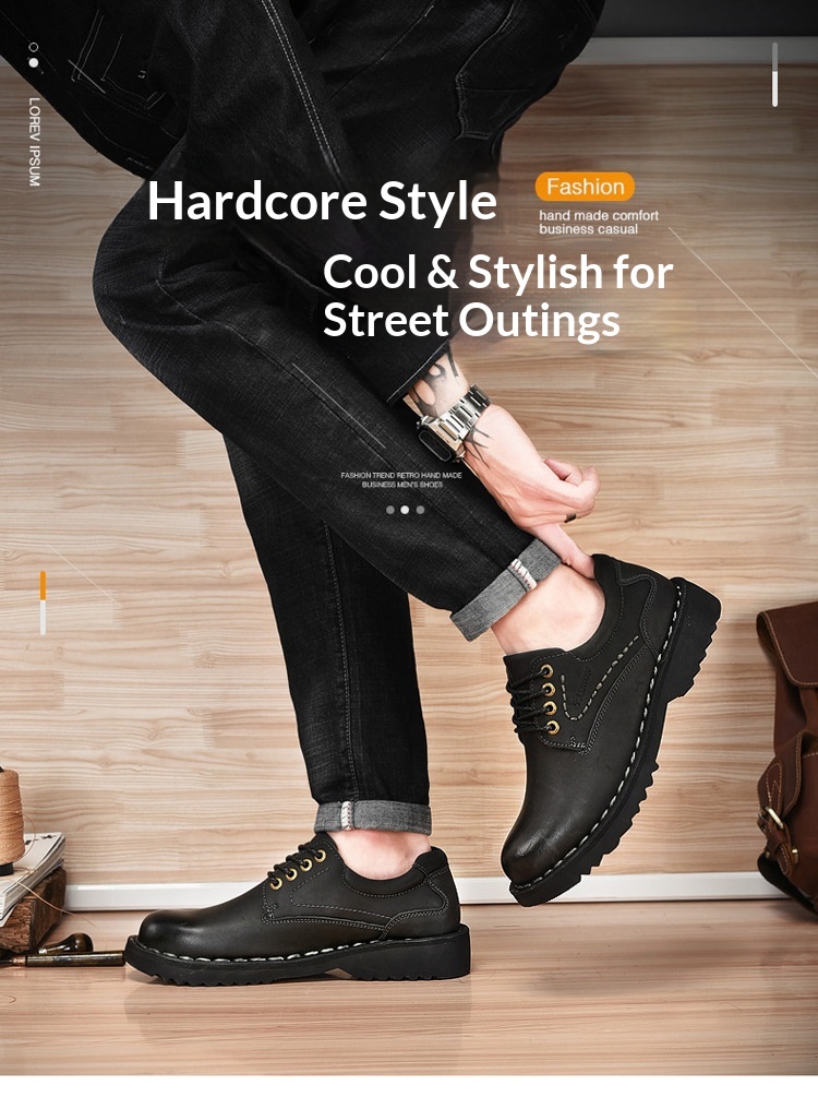 Voyage Cross-Border Genuine Big Stitching Leather Wide Round Toe Retro Color-Washed Work Martin Breathable Casual Men's Shoes_voghion.com