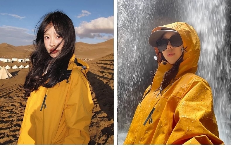 ragazzo Ragazzo Luo Tuo Stesso Stile Rain God Donna Tre in Uno Cappotto Antivento Impermeabile Caldo Tibetano Piccola Taglia Giacca da Trekking Uomo_voghion.com