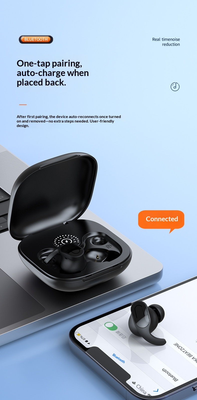 NeoGear NeoGear Cross-border TWS True Wireless Bluetooth Earbuds High-Quality Sound In-Ear Running Sports Long Battery Life Gaming_voghion.com