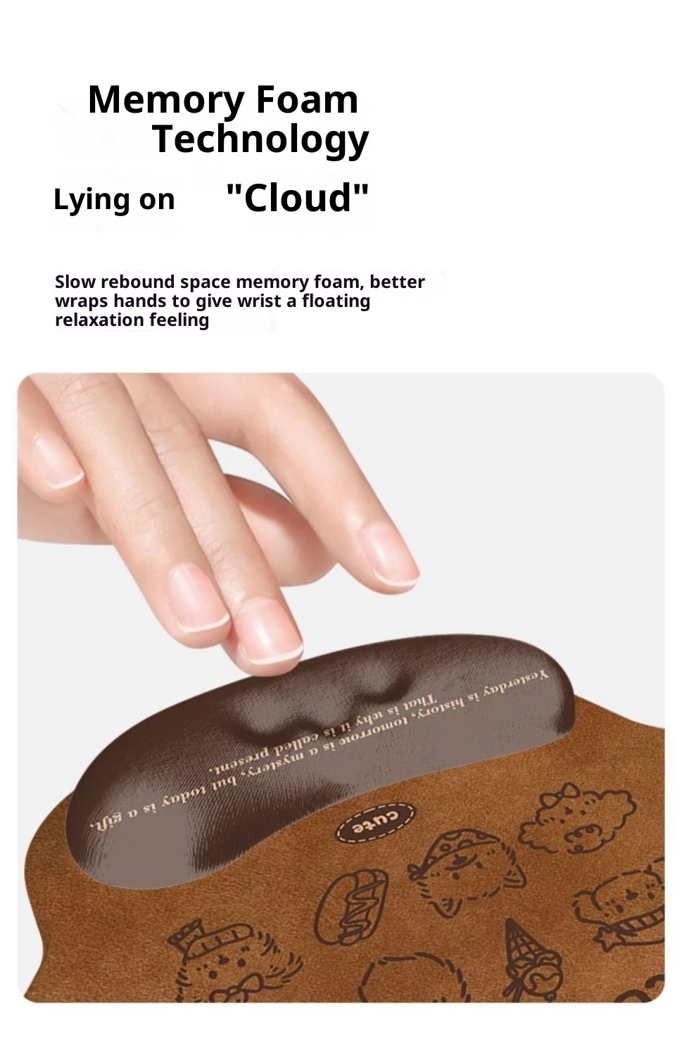 NeoGear NeoGear NeoGear Cartoon Cute Dog Rest Mouse For Girls Wrist Support Integrated Computer Keyboard Pad Office Desk Mat_voghion.com