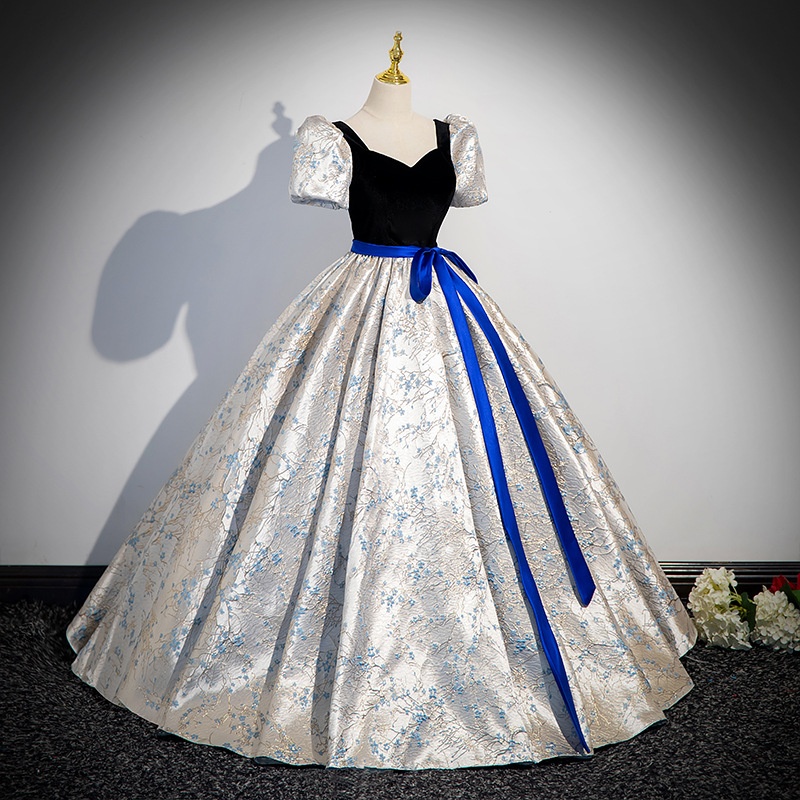 ChicShe Evening Elegant Performance Costume Student Vocal Exam High-end Stage Bel Canto Solo Puffy Dress Banquet Host_voghion.com