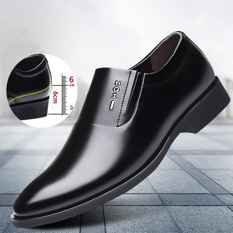 Voyage Hot-Selling Business Formal Slip-On Pointed Toe Cross-Border Trade Men's Fashion Casual Leather Shoes_voghion.com