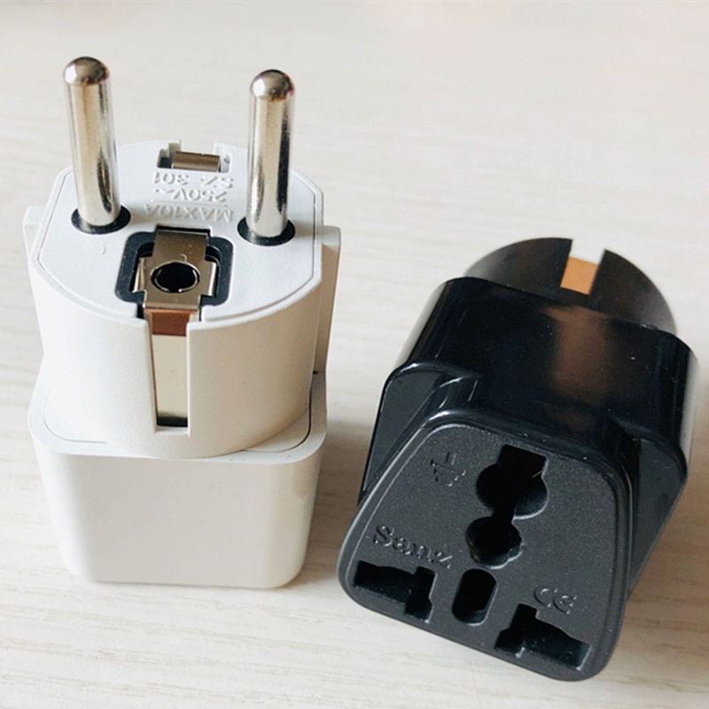 NeoGear NeoGear NeoGear NeoGear Global Travel Pure UK Plug US AU To DE EU Power Adapter Full Copper PC Shell_voghion.com