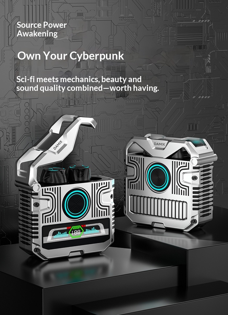 NeoGear NeoGear Vente en gros transfrontalière GQ-11 Modèle privé Mécanique Sans fil Intelligent Écran numérique Couleur Écouteurs intra-auriculaires TWS_voghion.com