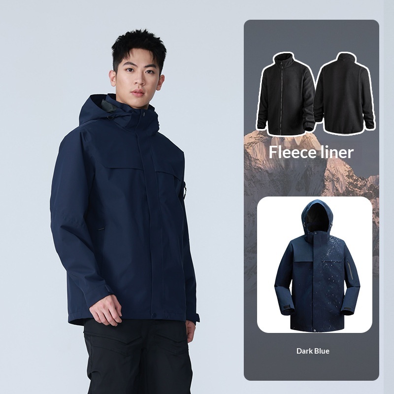 boy Boy Tuo Road Same Style Suzaku Red Jacket For Women Outdoor National Standard Waterproof Men's Three-in-One Windproof_voghion.com