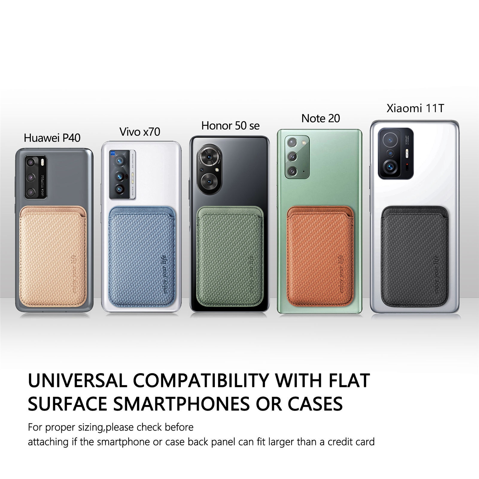 TechGlobe Compatible With Magnetic Fiber Texture Back Sticker IPhone 15 Holder Wallet Style Card Slot Case_voghion.com