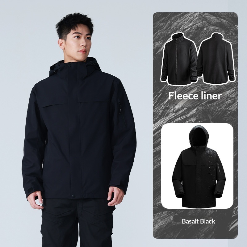 boy Boy Tuo Road Same Style Suzaku Red Jacket For Women Outdoor National Standard Waterproof Men's Three-in-One Windproof_voghion.com