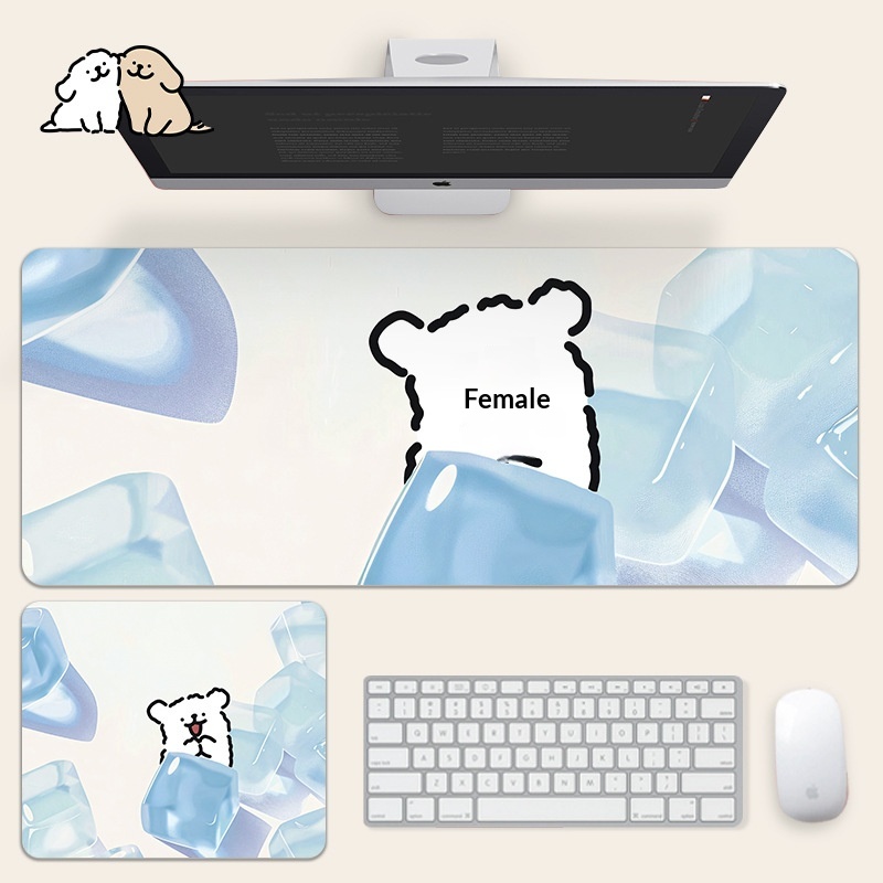 NeoGear NeoGear NeoGear Line Art Puppy Mouse Extra Large Student E-sports Game Anime Two-dimensional Computer Keyboard Pad Desk Mat_voghion.com