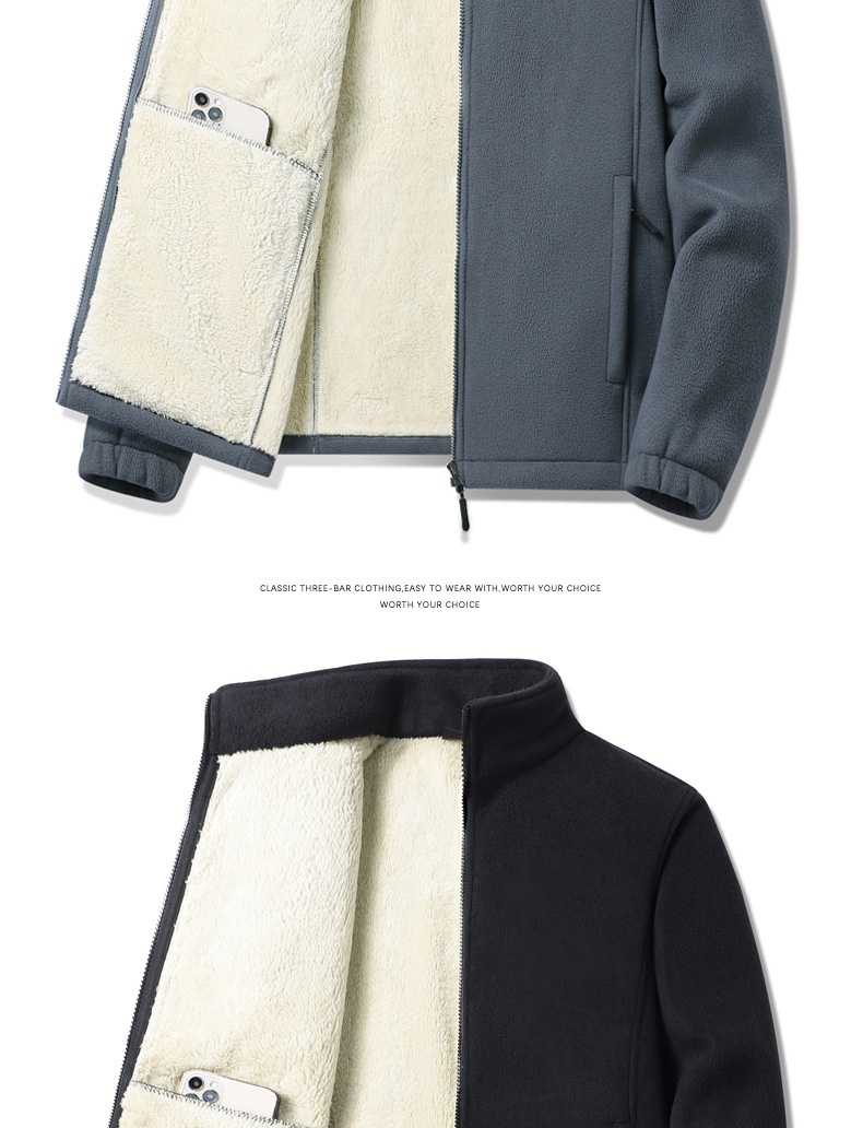 boy Boy Autumn Winter Lamb Wool Men's Jacket Fleece Lined Oversized Loose Warm Coat For Men Plus Size_voghion.com