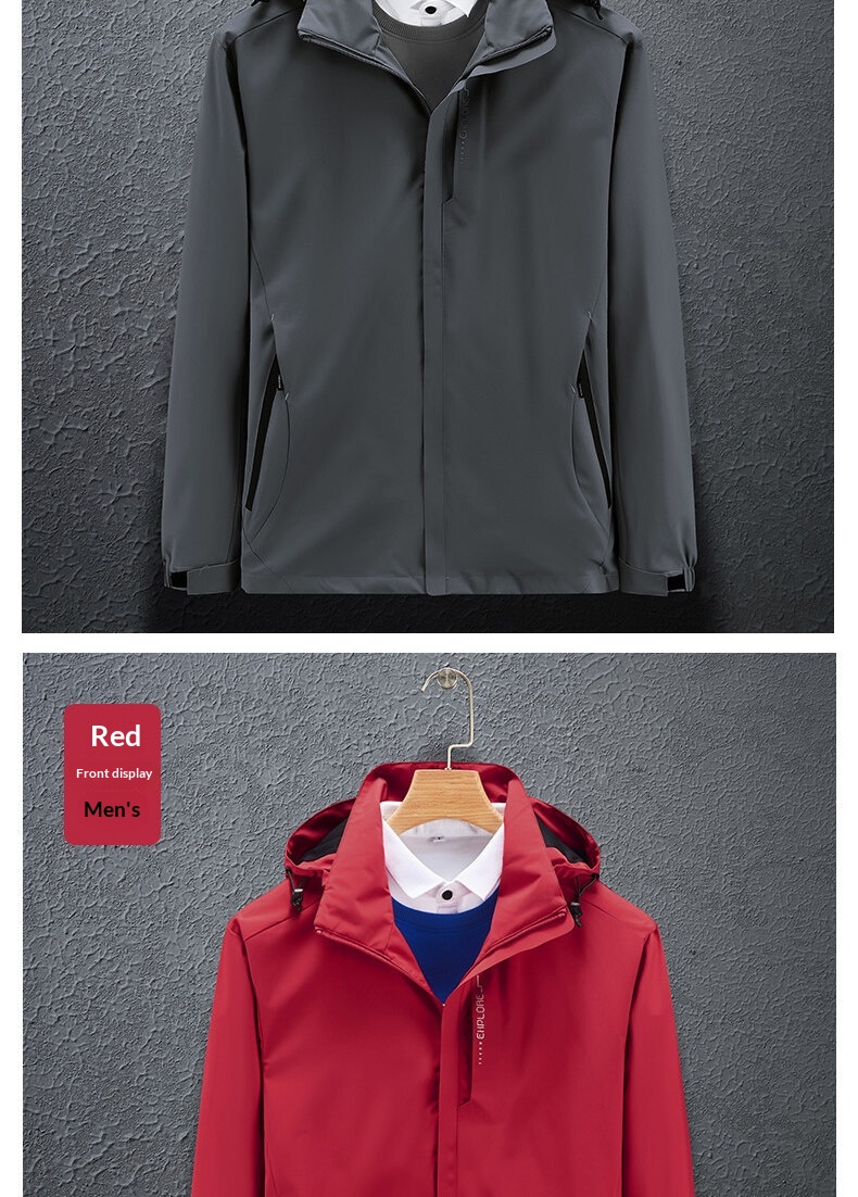 boy Boy Factory Direct Sale Spring Autumn New Outdoor Single Jacket For Women And Men, Couple's Windbreaker, Hooded Solid Color_voghion.com