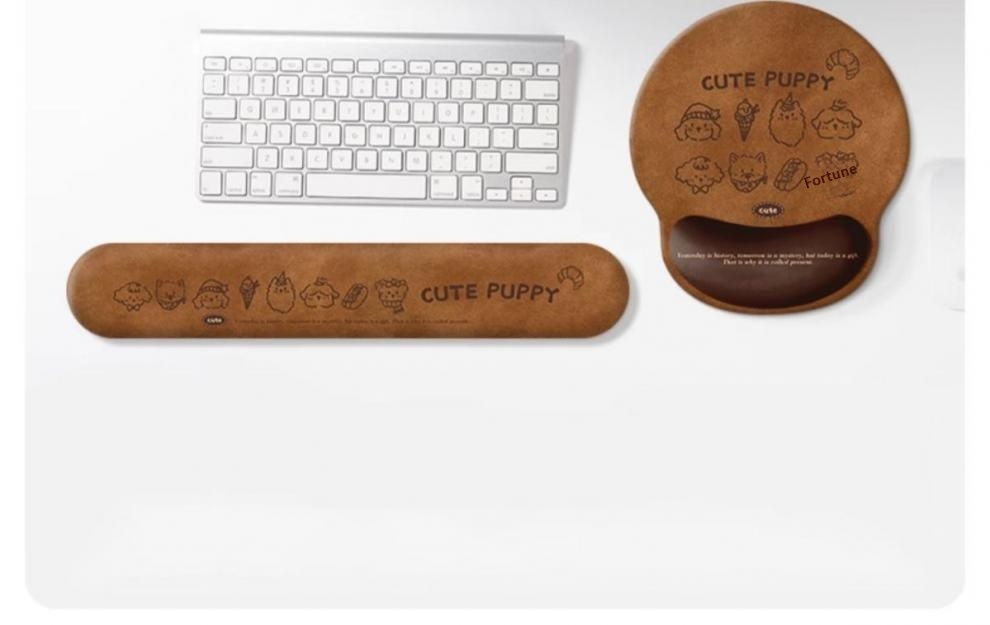 NeoGear NeoGear NeoGear Cartoon Cute Dog Rest Mouse For Girls Wrist Support Integrated Computer Keyboard Pad Office Desk Mat_voghion.com