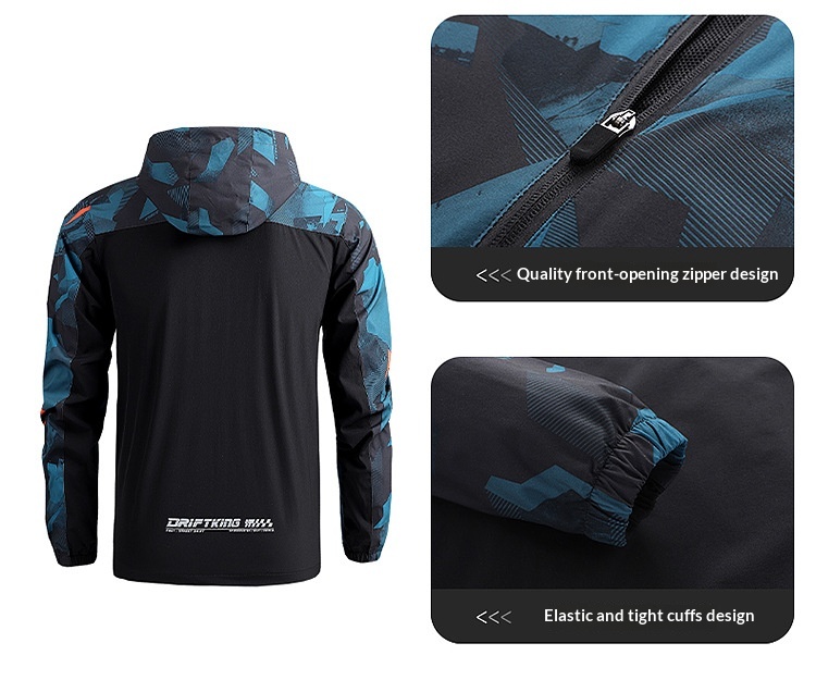 boy Boy Cross-Border Men's Spring And Autumn Hiking Thin Casual Quick-Dry Windbreaker Outdoor Sports Hooded Jacket_voghion.com