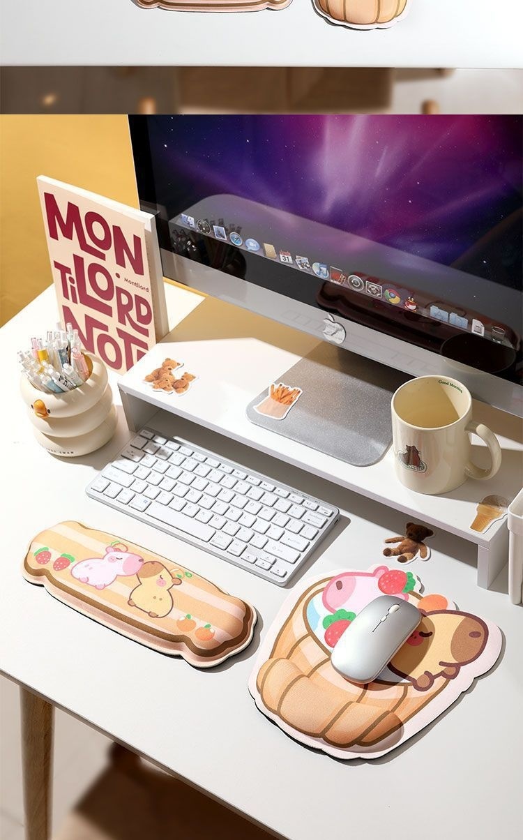 NeoGear NeoGear NeoGear Tapis de souris/repos créatif style hippopotame mignon et dessin animé pour le bureau_voghion.com