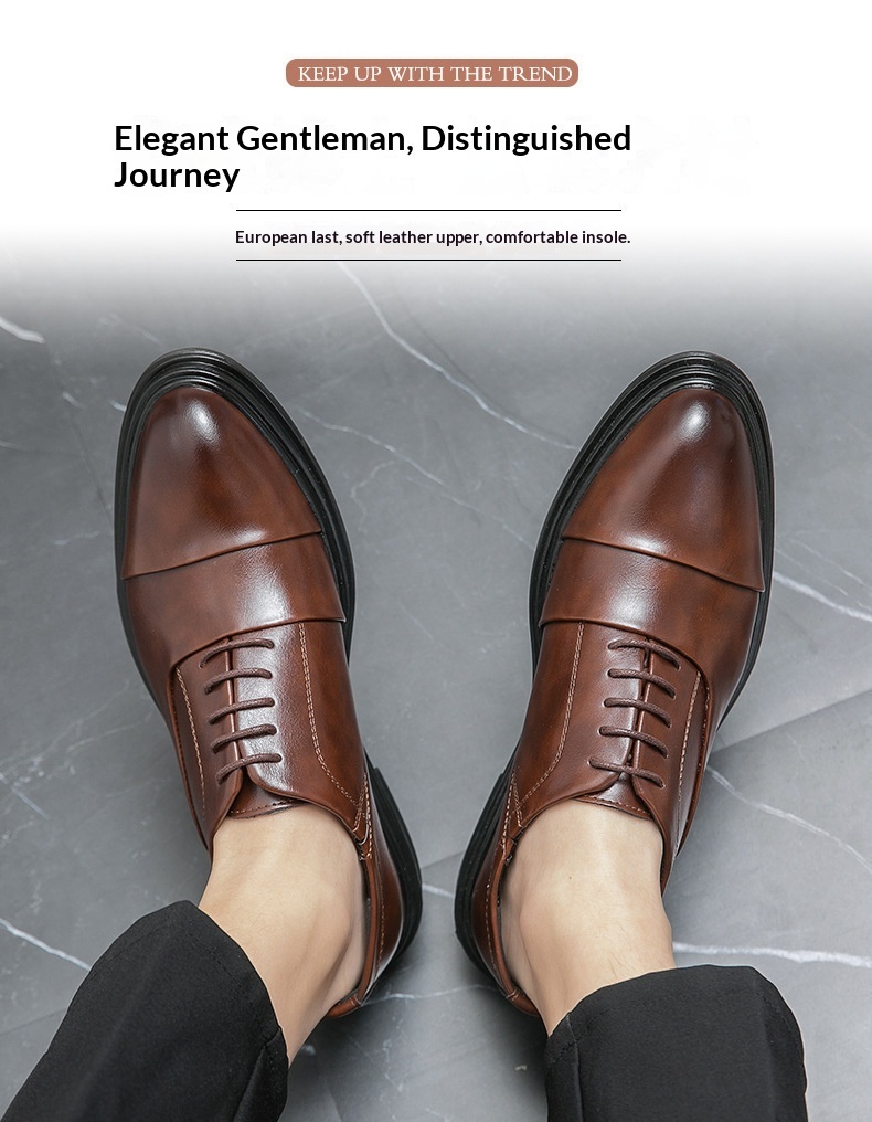 Scarpe Derby da uomo in pelle Voyage Cross-Border, taglie forti, formali, alla moda, patchwork, basse, stringate, a punta, casual da lavoro_voghion.com