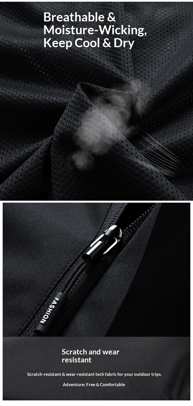 boy Boy 2025 New Main Promotion Detachable Hood Men's Windbreaker Casual Windproof Jacket For Young And Middle-aged Men_voghion.com