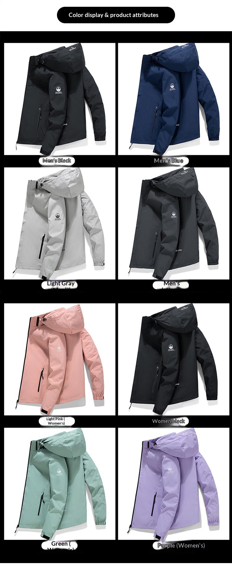 boy Boy 2025 New Main Promotion Detachable Hood Men's Windbreaker Casual Windproof Jacket For Young And Middle-aged Men_voghion.com