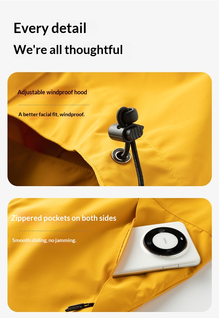 ragazzo Ragazzo Luo Tuo Stesso Stile Rain God Donna Tre in Uno Cappotto Antivento Impermeabile Caldo Tibetano Piccola Taglia Giacca da Trekking Uomo_voghion.com