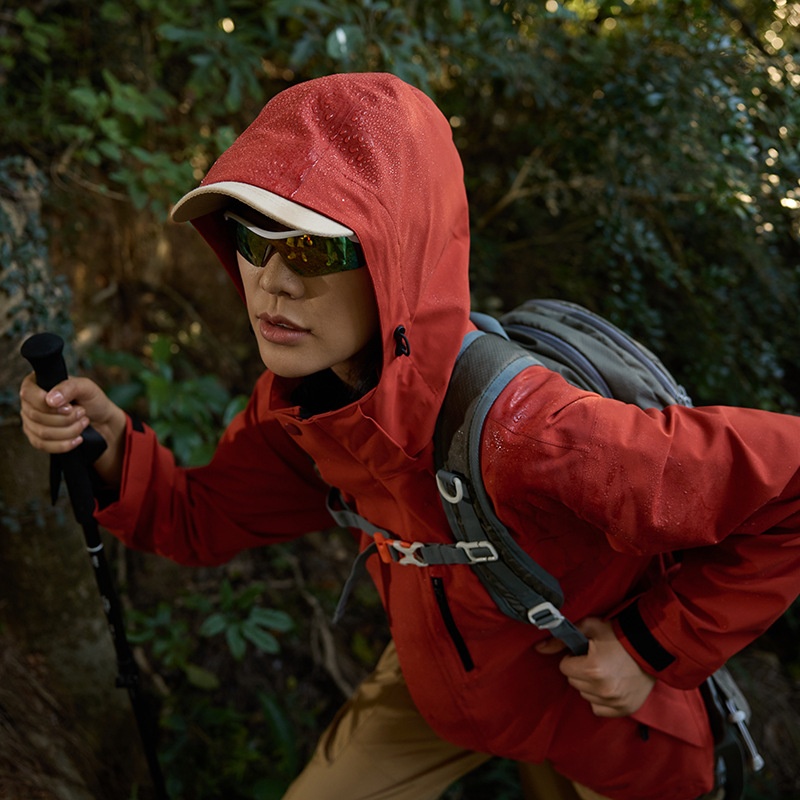 Veste de cyclisme 3 en 1 pour femme, doublée polaire, imperméable et coupe-vent, avec fermeture thermocollée, conforme aux normes nationales._voghion.com