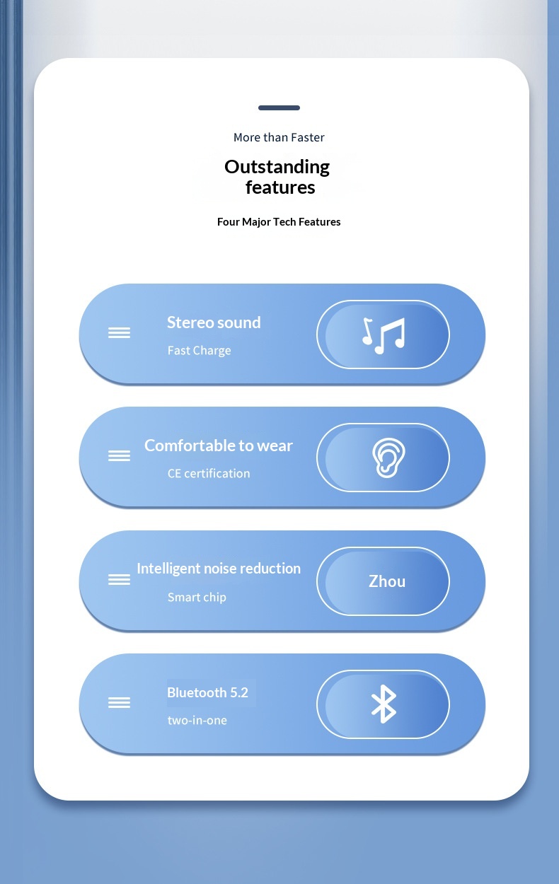 NeoGear NeoGear Cross-border TWS True Wireless Bluetooth Earbuds High-Quality Sound In-Ear Running Sports Long Battery Life Gaming_voghion.com