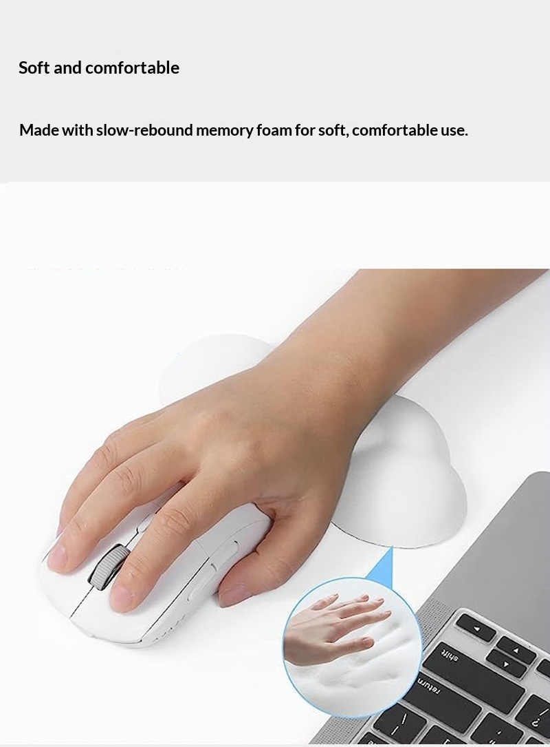 NeoGear NeoGear Repose-poignets/clavier en silicone à mémoire de forme, grand format, pour bureau ou bureau, antidérapant_voghion.com