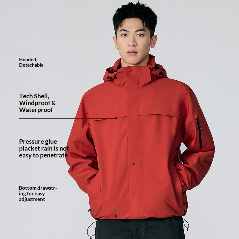 boy Boy Tuo Road Same Style Jacket Women Three-in-One Men Outdoor Windproof Waterproof Mountaineering Clothing Coat Enterprise_voghion.com