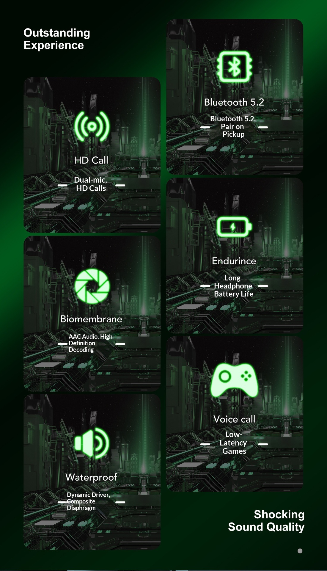 NeoGear NeoGear Cross-border New F9-U26 Wireless LED Smart Display digitale a tre schermi Auricolari Bluetooth touch ad alta qualità del suono_voghion.com