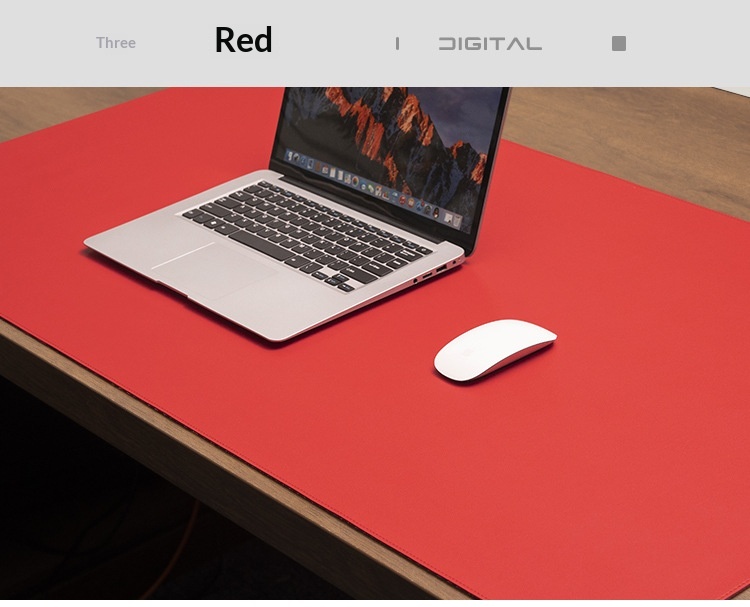 NeoGear NeoGear NeoGear Two-Layer Genuine Leather Large Mouse Pad Office Protector Desk Non-Slip Scratch-Resistant Mat Light Style_voghion.com