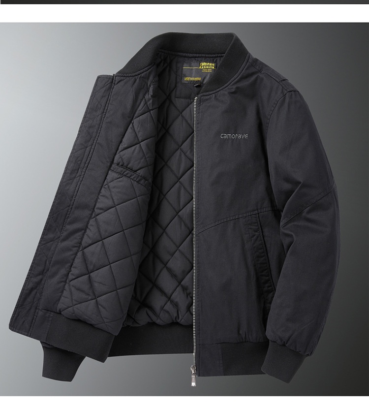 boy Boy 100% Cotton Bomber Men Spring Autumn Loose Fit Plus Size Men's Baseball Jacket Casual Versatile_voghion.com