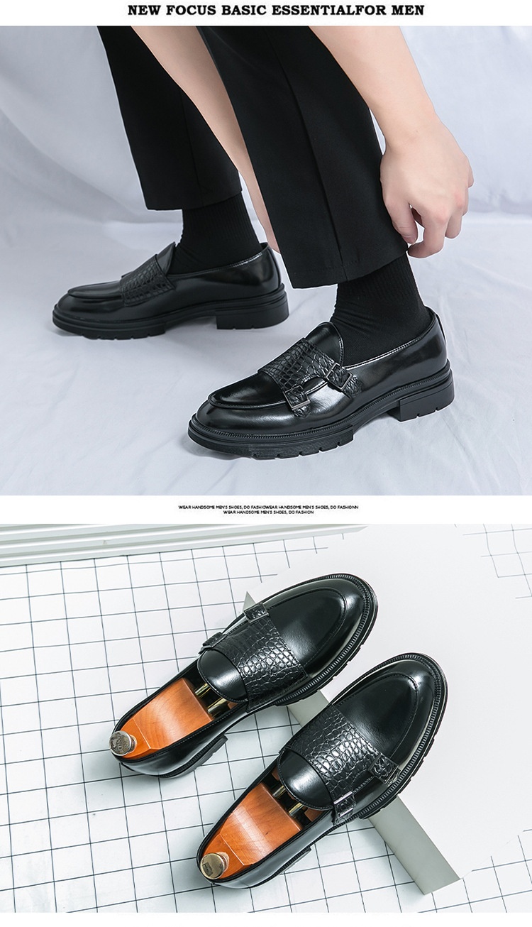 Voyage Vintage Casual Slip-On Herrenschuhe aus Leder mit doppelter Schnalle, Herbst/Winter, spitz zulaufend, Business-Stil, Monk-Schuhe_voghion.com