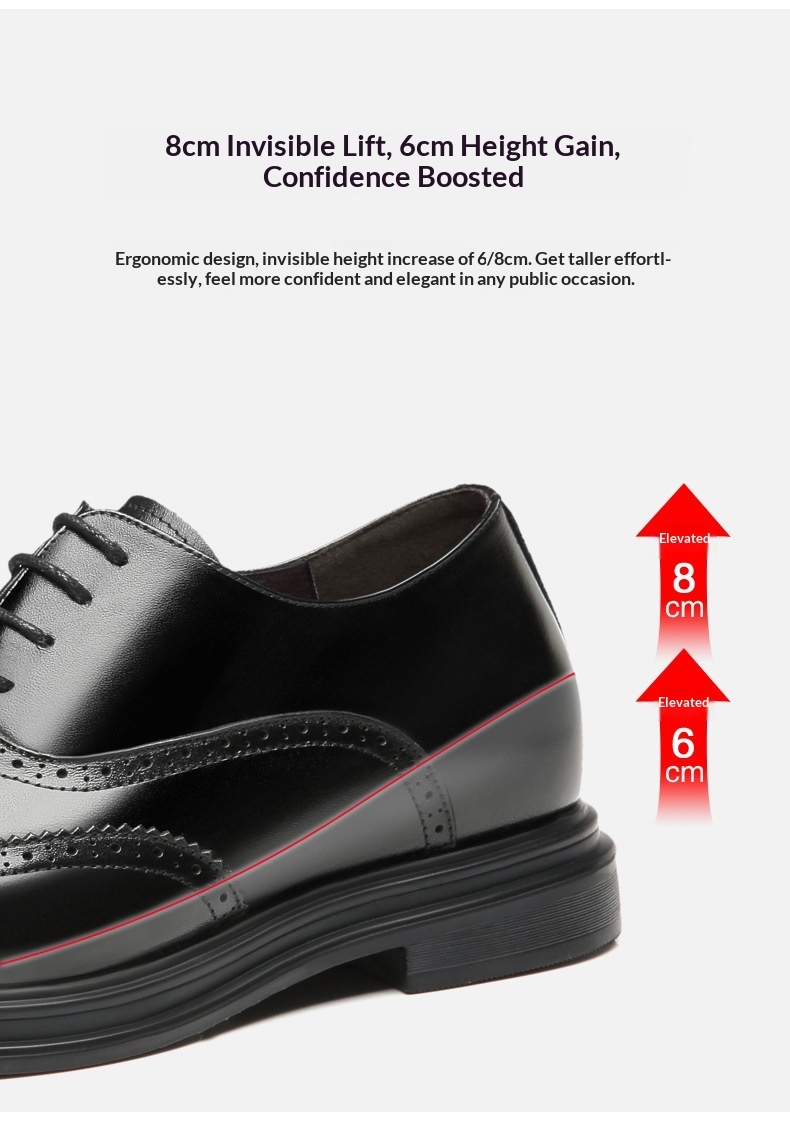 Voyage 2025 - Zapatos brogue con aumento de altura para hombre, de cuero, formales, de negocios, con punta puntiaguda de 8 cm, estilo coreano._voghion.com