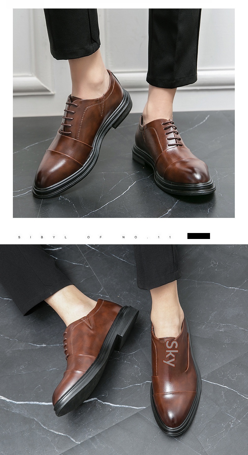 Scarpe Derby da uomo in pelle Voyage Cross-Border, taglie forti, formali, alla moda, patchwork, basse, stringate, a punta, casual da lavoro_voghion.com