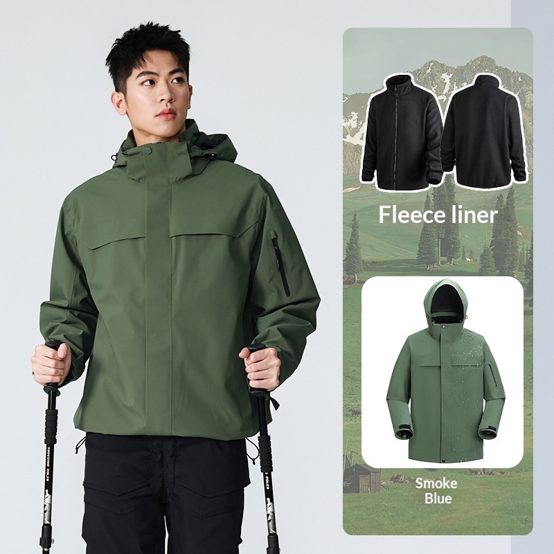 boy Boy Tuo Road Same Style Suzaku Red Jacket For Women Outdoor National Standard Waterproof Men's Three-in-One Windproof_voghion.com