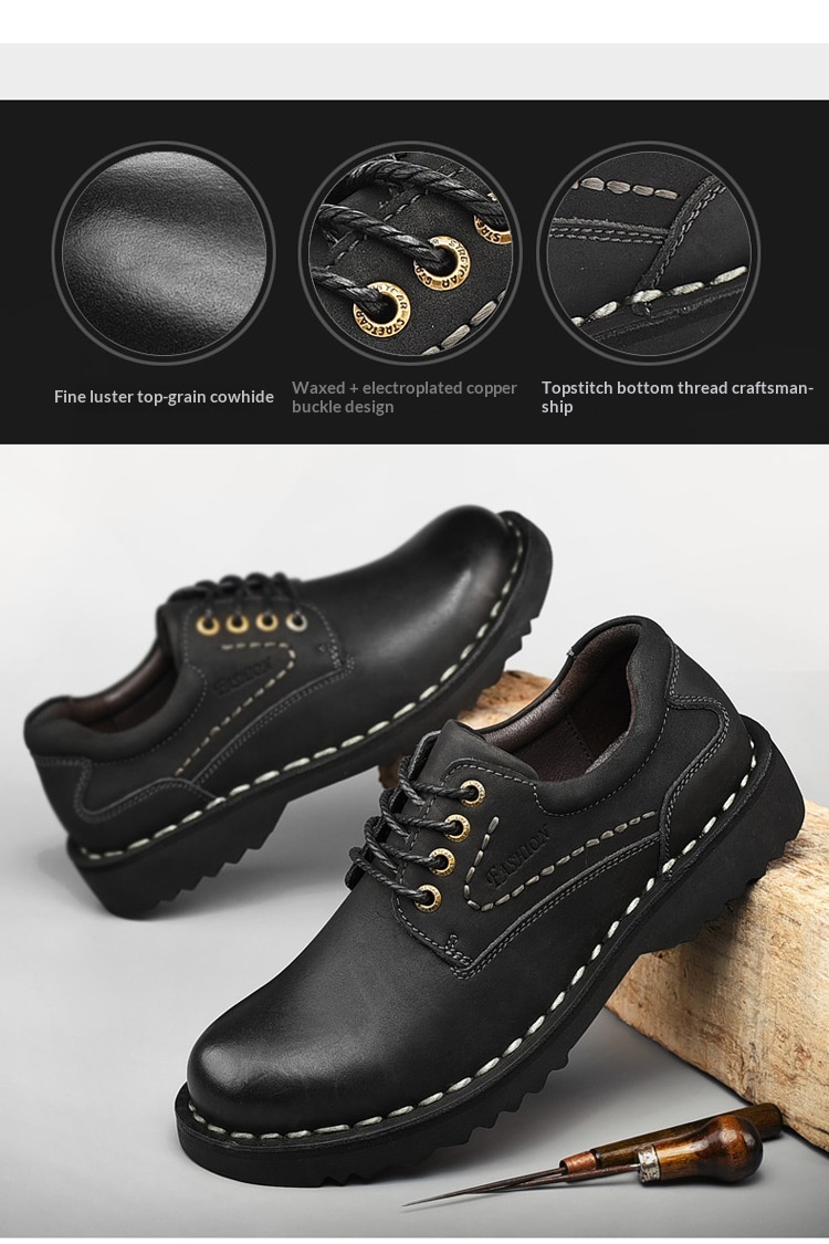 Voyage Cross-Border Genuine Big Stitching Leather Wide Round Toe Retro Color-Washed Work Martin Breathable Casual Men's Shoes_voghion.com