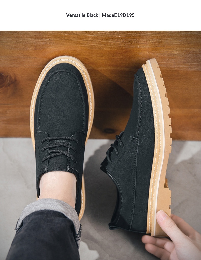 Voyage Wiosna Jesień Męskie Trendy Oryginalne Casualowe Oxfordy Praca Brytyjska Moda Skórzane Europejskie i Amerykańskie Buty Brogsy Dla Mężczyzn_voghion.com