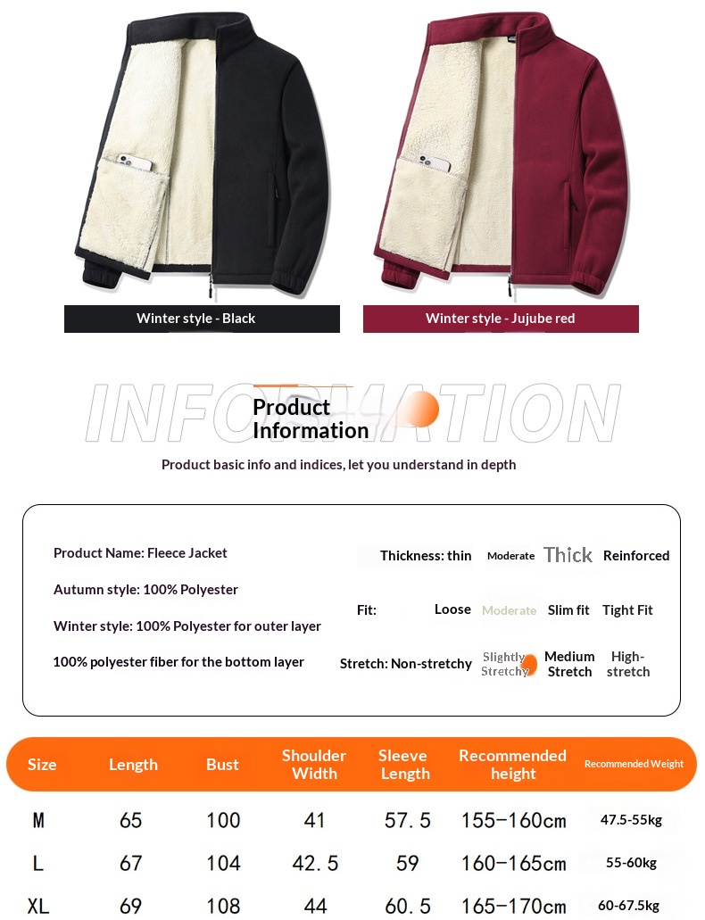 boy Boy Autumn Winter Lamb Wool Men's Jacket Fleece Lined Oversized Loose Warm Coat For Men Plus Size_voghion.com