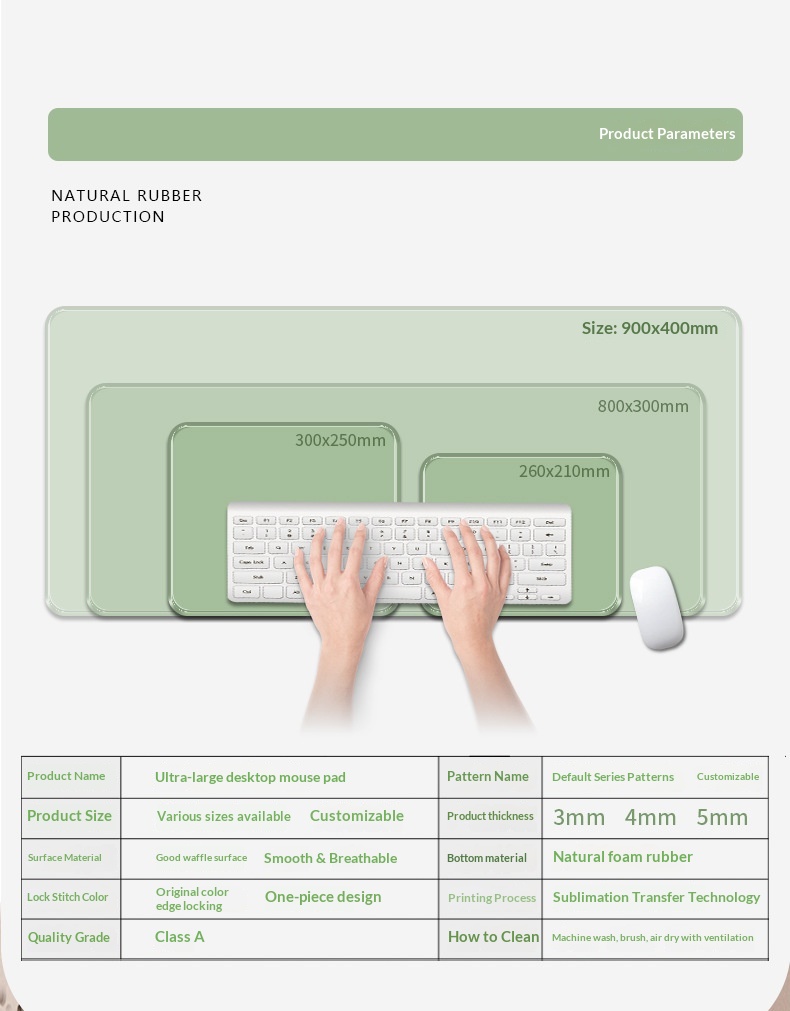 NeoGear NeoGear NeoGear Linglong Mouse Extra Large Tappetino per tastiera da gioco per computer Lavabile Resistente allo sporco Dropshipping Anime Desk Mat Supply_voghion.com