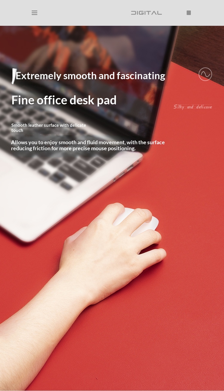 NeoGear NeoGear NeoGear Two-Layer Genuine Leather Large Mouse Pad Office Protector Desk Non-Slip Scratch-Resistant Mat Light Style_voghion.com