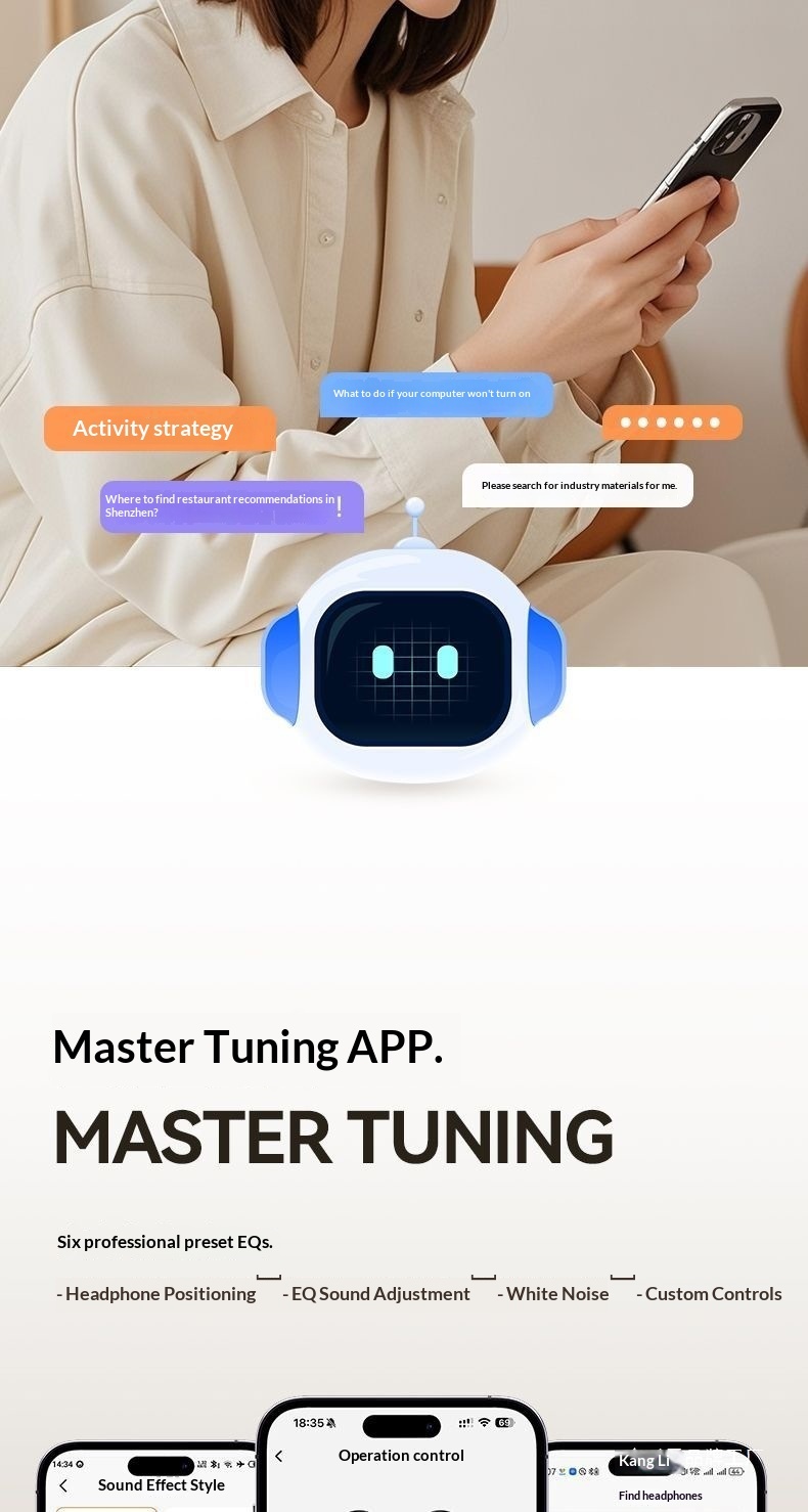 Écouteurs intra-auriculaires Bluetooth NeoGear 2025 : nouvelle technologie sans fil, conduction ouverte, IA, traduction intelligente, autonomie ultra longue, réduction du bruit pour le sport_voghion.com