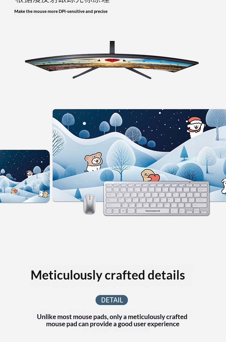 NeoGear NeoGear NeoGear Line Art Puppy Mouse Extra Large Student E-sports Game Anime Two-dimensional Computer Keyboard Pad Desk Mat_voghion.com