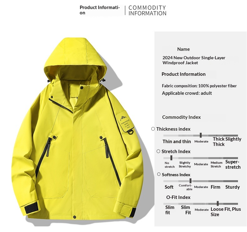 Giacca a vento da donna in stile giapponese, tinta unita, sottile, antivento e impermeabile, per primavera e autunno, a strato singolo_voghion.com